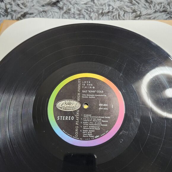 The Voice of Nat King Cole 1957 Love is the Thing Album Capitol Records SW824 LP - Picture 5 of 10